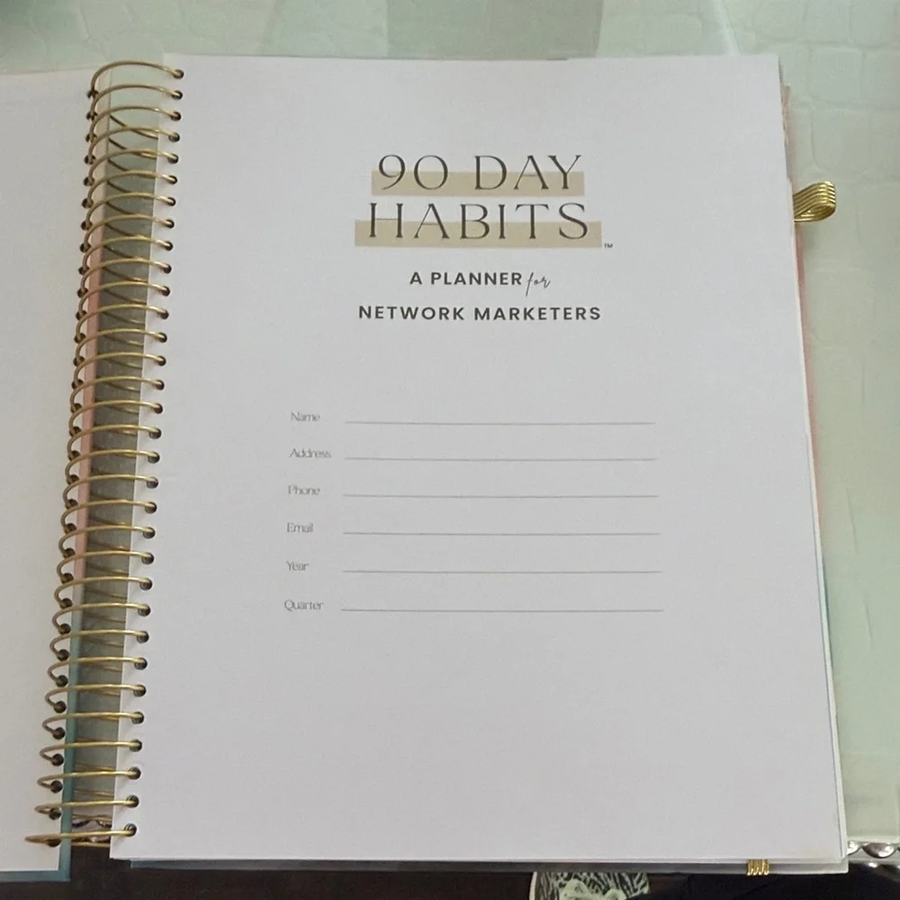 90 Day Habits - 12 month Planner for Network Marketers + Direct Sales